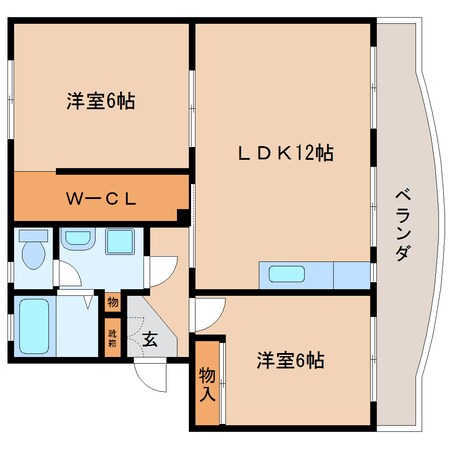 古庄駅 徒歩11分 3階の物件間取画像